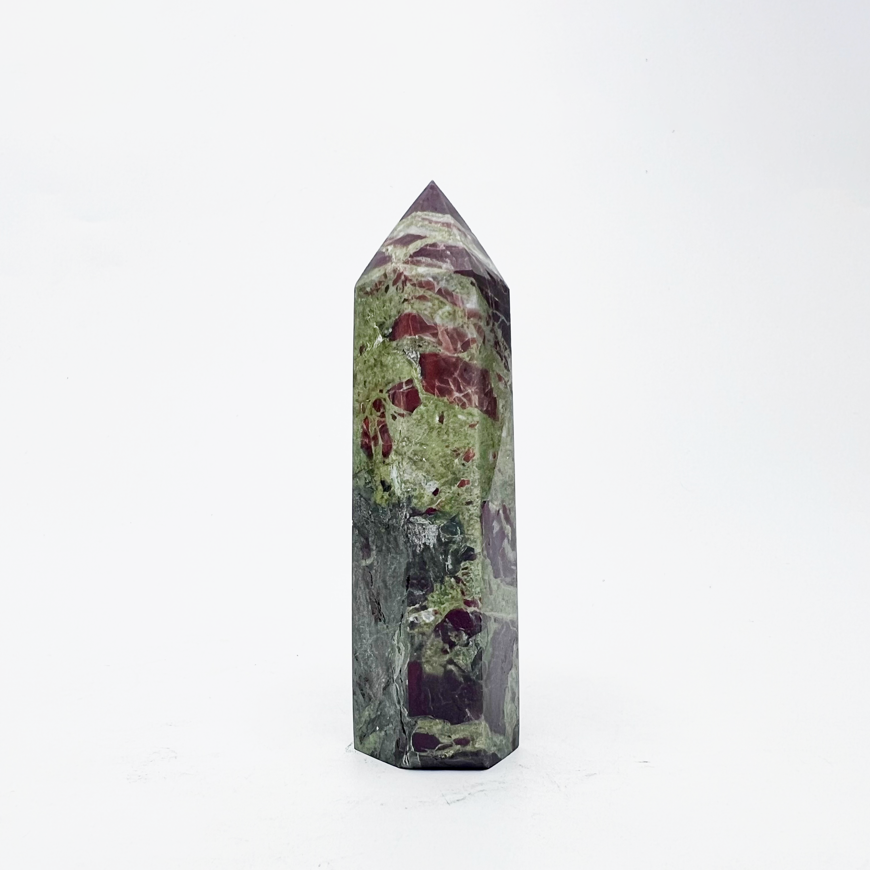 Natural Spiritual Crystal - Bloodstone Tower