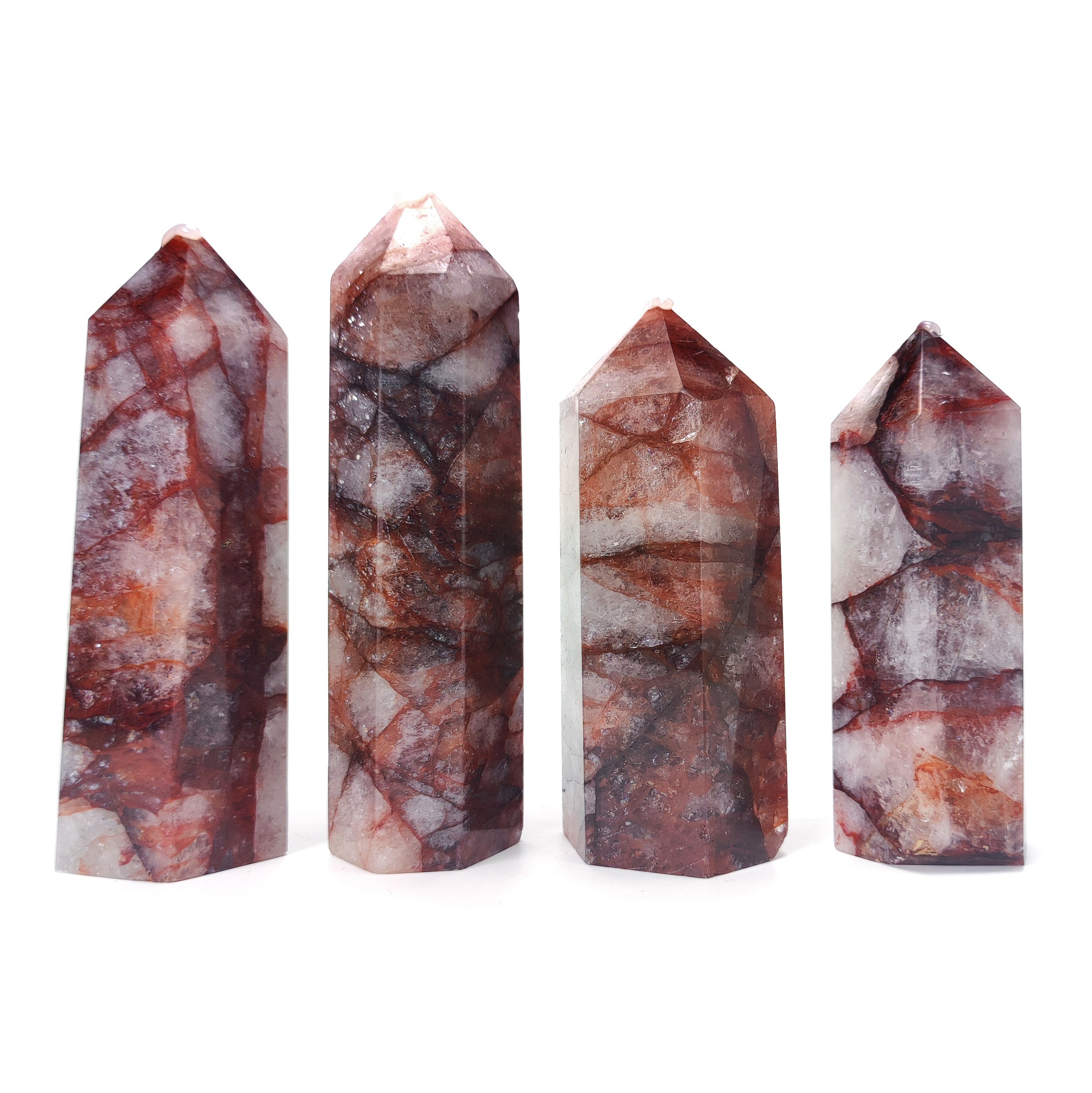 Natural Spiritual Crystal - Big Red Hematoid Tower