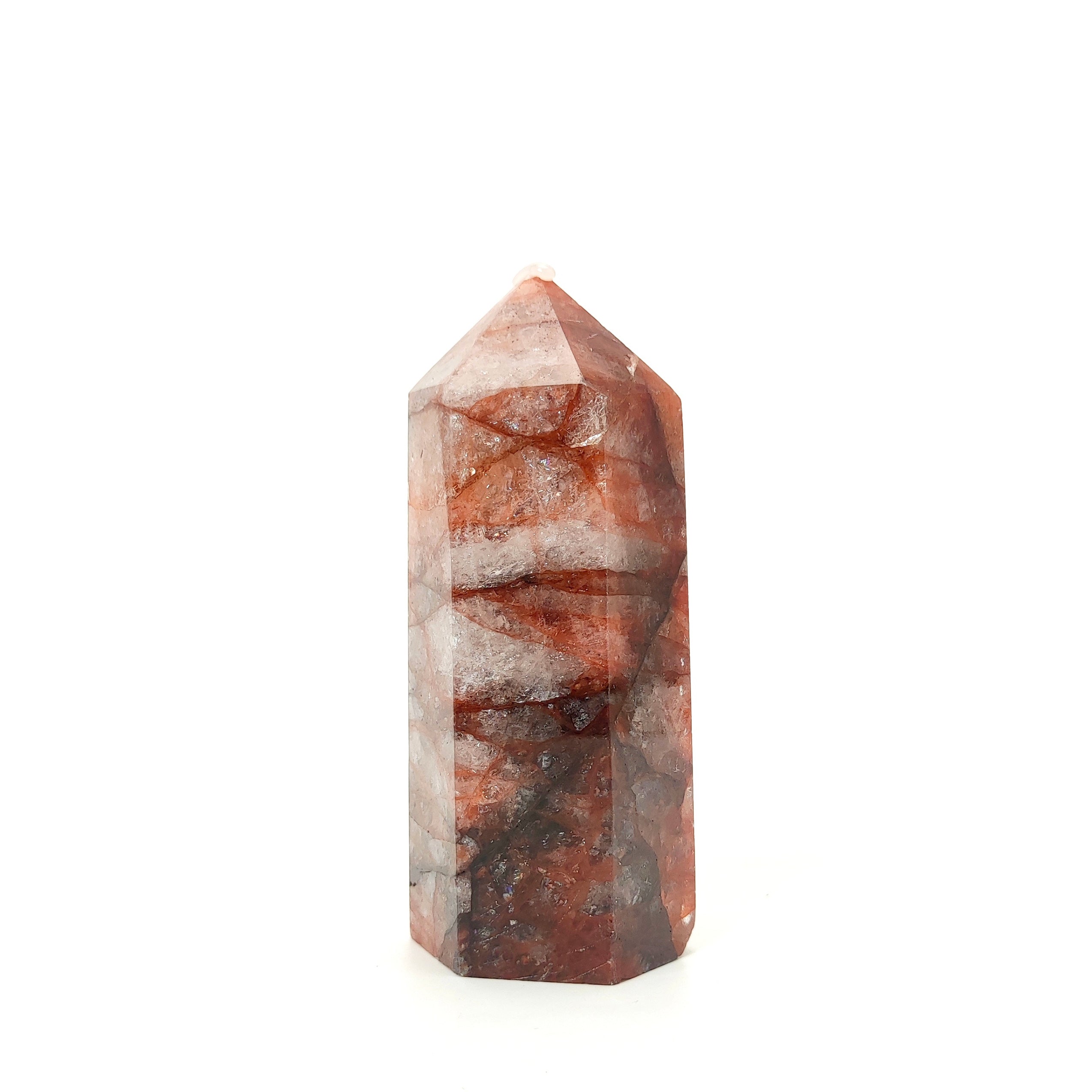 Natural Spiritual Crystal - Big Red Hematoid Tower