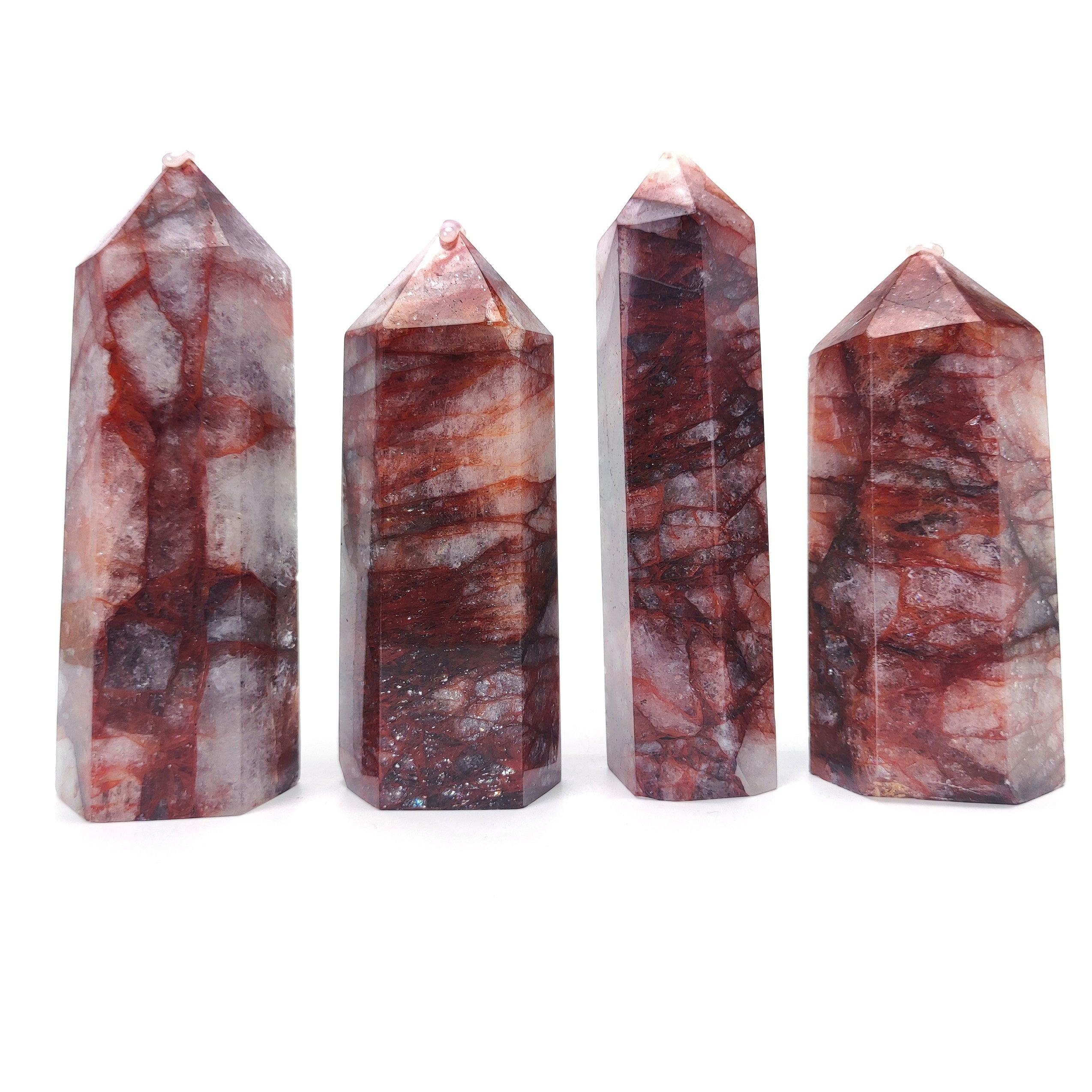 Natural Spiritual Crystal - Big Red Hematoid Tower